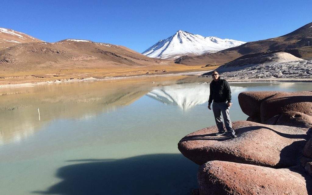 Turista en el Salar de Atacama